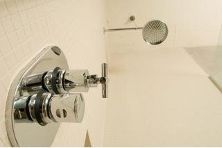 샤워 위의 석고 천장에 곰팡이를 제거하는 방법