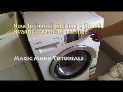Comment installer une machine à laver Bosch