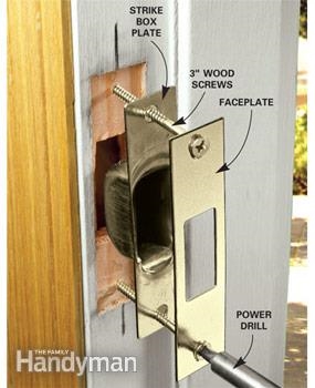 Kā noslīpēt durvju aizslēga plāksni