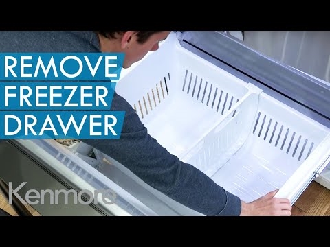 Ako odstrániť zásuvky v chladničke Kenmore Elite