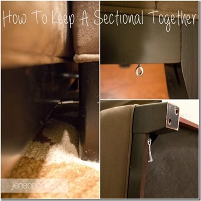 Cómo mantener unido un sofá seccional