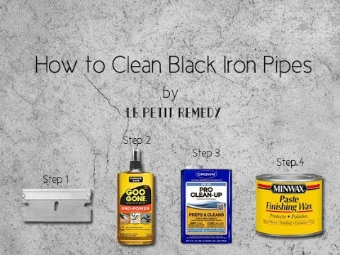 כיצד לנקות צינור ברזל שחור