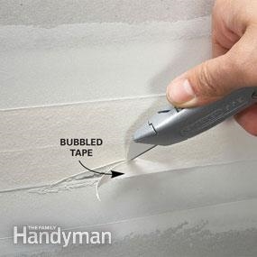 乾式壁テープの気泡を修正する方法