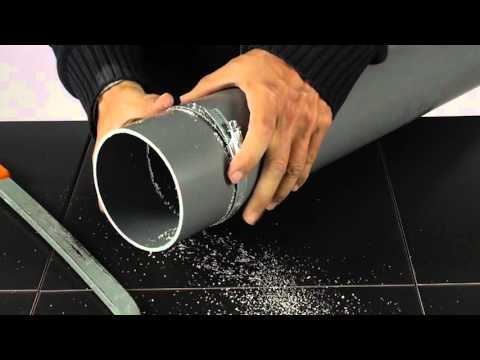 Cómo cortar tubos de PVC rectos y fáciles