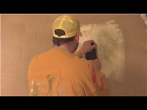 Sådan fjernes orange skrælstruktur fra væggene