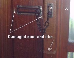 Comment installer une chaîne de sécurité sur une porte