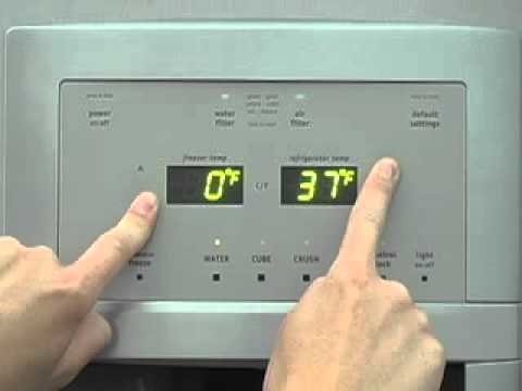 Come ripristinare la temperatura del frigorifero su My GE
