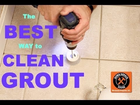 Como limpar o rejunte da telha com uma ferramenta Dremel