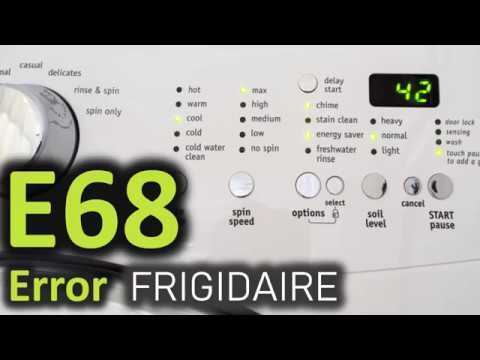 Erreur Frigidaire Dryer E68