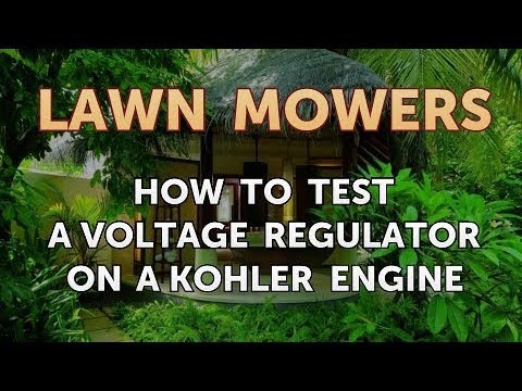 Kuinka testata jännitesäädintä Kohler-moottorilla