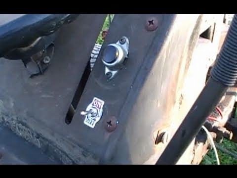 Comment débrancher l'interrupteur de sécurité du siège des tondeuses autoportées John Deere