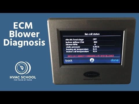 Aufrufen des Diagnosemodus bei einem Carrier Infinity-Thermostat