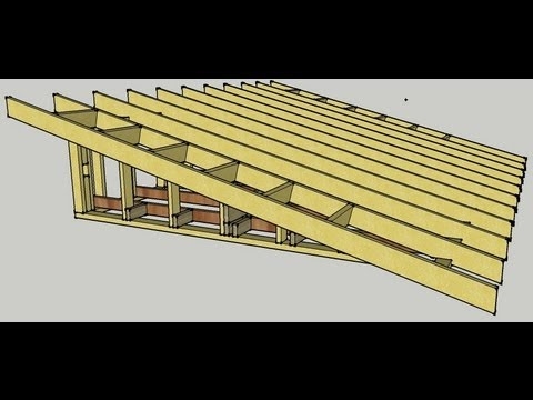 Cómo enmarcar un techo de pendiente única