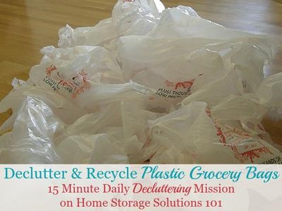 Comment recycler les sacs d'épicerie en plastique