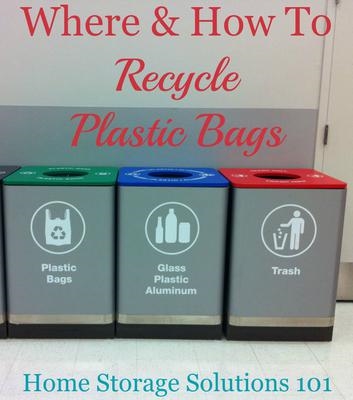 A műanyag élelmiszerbolt táskák újrahasznosítása
