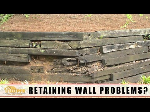 Cómo reparar muros de contención de amarres de ferrocarril