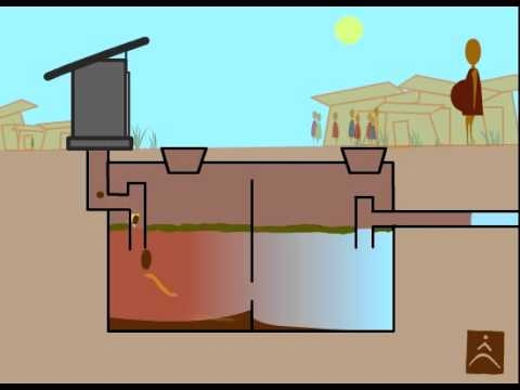 كيفية بناء خزان الصرف الصحي ملموسة