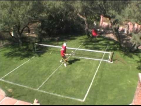 Как Сделать Задний двор Теннисный Корт