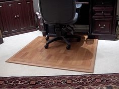 Comment faire un tapis de surface dure pour une chaise de bureau sur un tapis