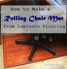 Cách làm thảm bàn cứng bề mặt cho ghế trên thảm