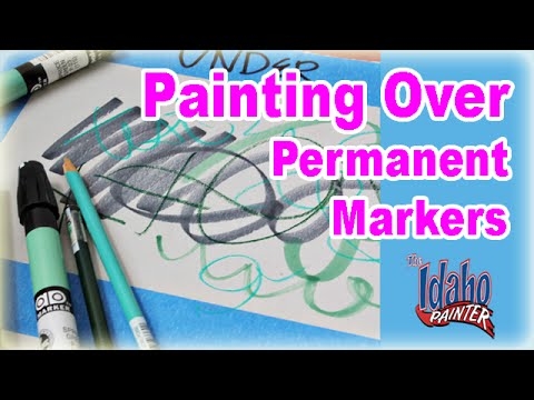 Come rimuovere Magic Marker dalla tela dipinta
