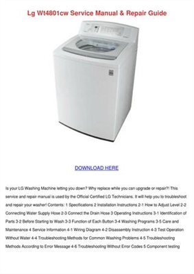 Comment faire pour résoudre les problèmes de la machine à laver LG