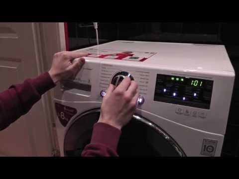 Как запустить цикл очистки на стиральной машине LG Tromm