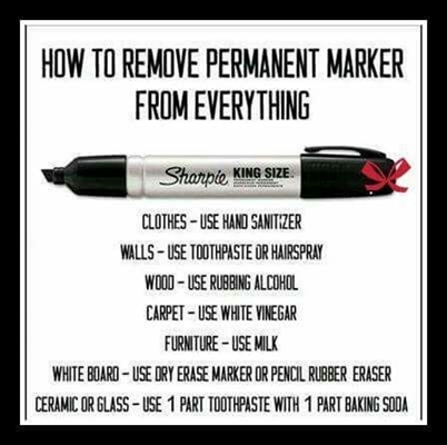Como remover Sharpie Marker de quase tudo