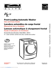 Instructies voor het gebruik van een Kenmore Elite HE wasmachine