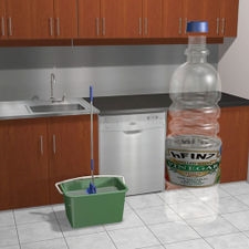 Як почистити підлогу з плитки нашатирним спиртом