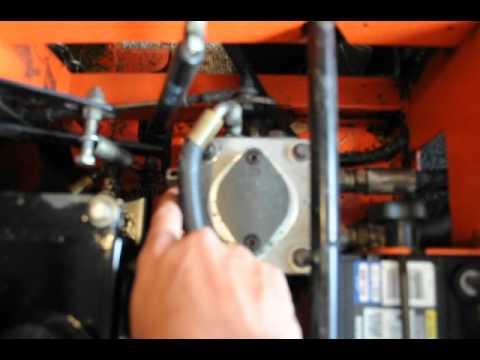 Hoe kan ik de hydraulische olie op een Hustler Z vervangen?