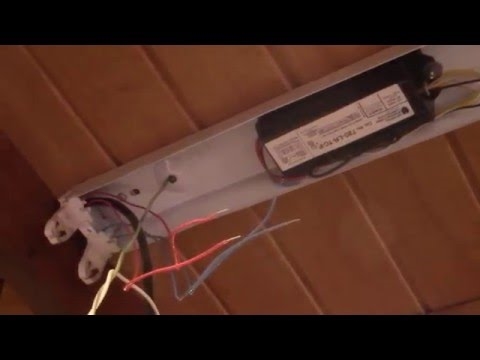 Como converter um dispositivo elétrico fluorescente T12 em um T8