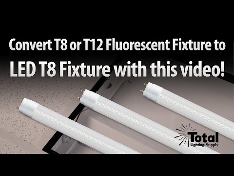 Kako pretvoriti fluorescenčno pritrditev T12 v T8