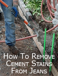 Kako odstraniti vodne madeže iz cementa