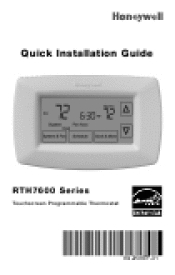 Verriegeln des Honeywell RTH7500-Thermostats