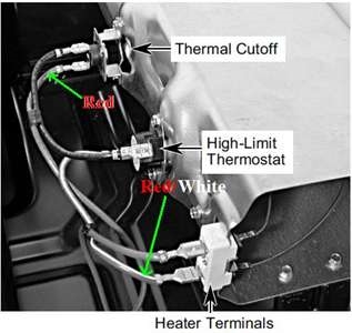 Come collegare l'elemento riscaldante ad un essiccatore Whirlpool Cabrio