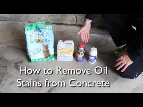 Как да почистите петна от бензин от бетон