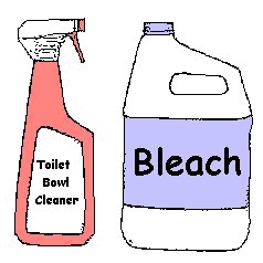 Ο κίνδυνος ανάμειξης καθαριστικού λευκαντικού και τουαλέτας