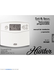 Hunter Thermostat Fehlerbehebung