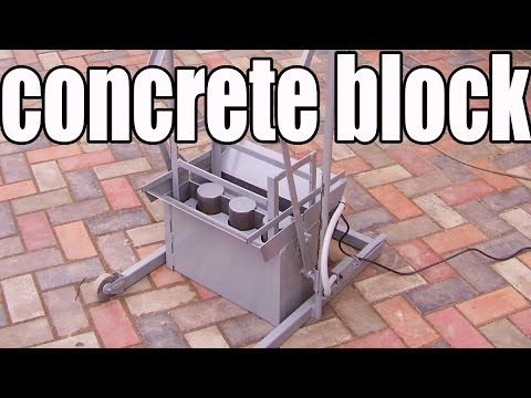Cómo hacer moldes de bloques de hormigón