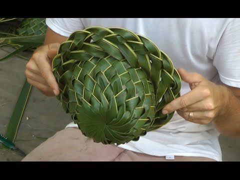 Kā pagatavot grozu no palmas