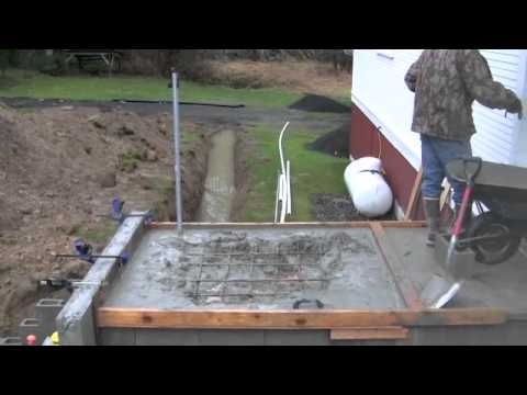 Kā ieliet betonu lietū