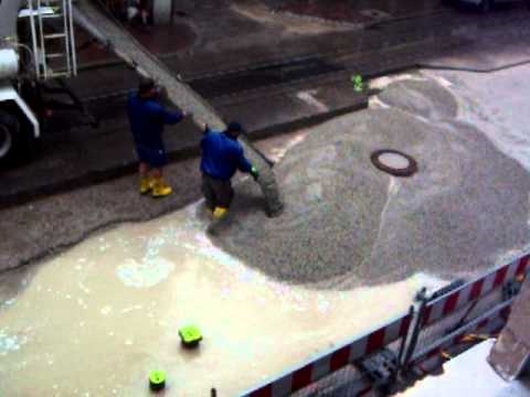 Hur man häller betong i regnet