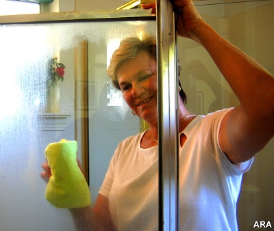 Cómo quitar depósitos minerales de las puertas de ducha de vidrio