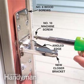 Как да фиксираме стоманена врата с отвори