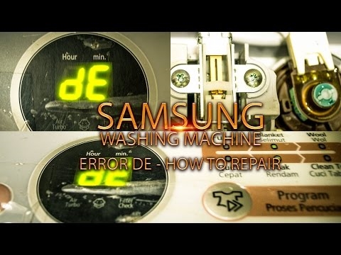 A Samsung mosógép DE hibája