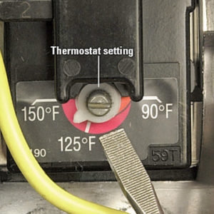Cómo ajustar la temperatura en un calentador de agua eléctrico