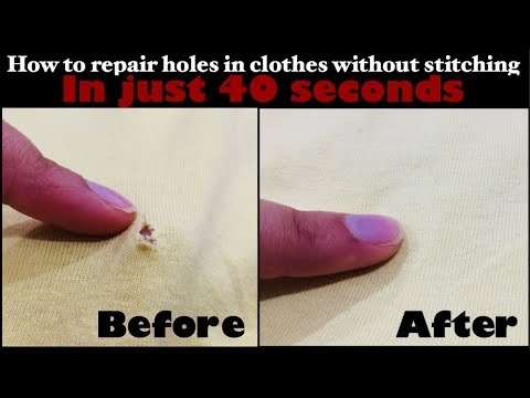 Jak naprawić dziury w ubraniach