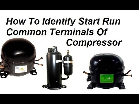 Cómo identificar terminales comunes, de inicio y funcionamiento en un compresor de refrigerador