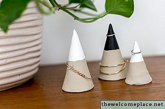 DIY Faux concreto jóias Cones